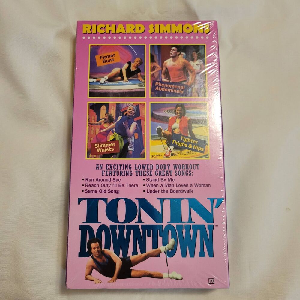 Richard Simmons Tonin’ Downtown VHS Sealed Lower Body Workout 1990s